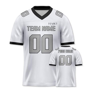 เสื้อฟุตบอลแบบกำหนดเอง เสื้ออเมริกันฟุตบอล เสื้อทีมแบบซับลิเมชั่นผ้าตาข่าย สำหรับเด็กและผู้ใหญ่ ผู้ผลิต OEM - Product Image 1