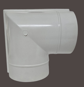 Raccord de tuyau de gouttière d'eau de pluie en PVC de haute qualité coude de 170 mm à gauche matériau de construction en plastique haute résistance Durable - Product Image 1