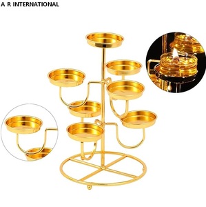 Candelabro de Hierro de 7 Brazos Elegante, Soporte Decorativo de Alambre Metálico para Regalos de Cumpleaños, San Valentín, Navidad y Otros - Product Image 4