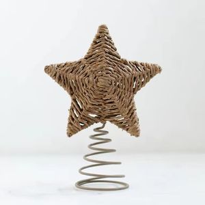 Best Selling Woven Seagrass Star <b>Tree</b> Topper for <b>Christmas</b> <b>Tree</b> Natural Rustic Holiday Decoration for Festive Home Decor - Product Image 4