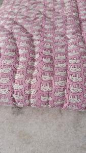 Meilleur prix réversible Handblock imprimé coton bébé couette hiver literie pour enfants nettoyé à sec achat en gros - Product Image 3