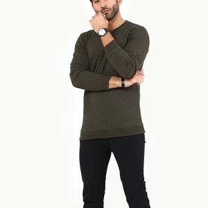 Sweat-shirts à col rond surdimensionnés de haute qualité en gros, mode, coton lourd, vierge pour hommes, sweat-shirts basiques d'hiver - Product Image 2