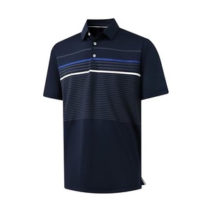 T-shirt polo de haute qualité pour hommes, design personnalisé, tissu tricoté ajusté en gros - Product Image 1