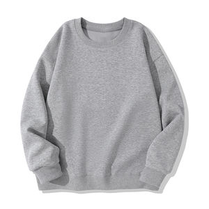 Sweatshirts à col rond épais pour hommes, broderie personnalisée, impression sérigraphique, sweatshirts à coupe ample, fabricant - Product Image 1