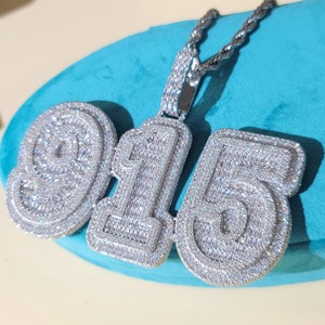 สร้อยคอลิงก์คิวบาไมอามี่สีเหลืองทองมี18KT กำหนดเองได้รับการรับรองจากหินธรรมชาติของขวัญแร็ปเปอร์ทันสมัยสำหรับผู้ชาย - Product Image 1