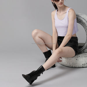 Nardon Apparel Custom Retro Vintage Acid Girl Crop Top Cuello redondo Ropa de mujer Decoración de botones de verano - Product Image 1