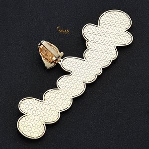 Luxe 10K Or Moissanite Diamant VickeeLo Pendentif Glacé Hip Hop Nom Personnalisé Collier Bijoux De Mode Cadeau pour Lui ou Elle - Product Image 2