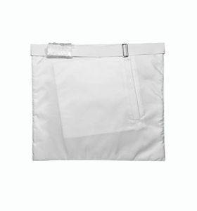 Tablier de Maître Maçon de Loge Bleue - Tablier Maçonnique de Loge Bleue avec Broderie Blanche Machine de la Croix et du Compas - Product Image 2