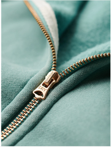 Printemps 2026 Vêtements pour femmes Ensemble surdimensionné deux pièces strass premium personnalisé Survêtements en velours pour femmes Sweat à capuche zippé - Product Image 5