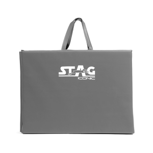 Tapis de gymnastique Stag Iconic 3m, tapis de gymnastique gris haute densité avec design portable, absorption des chocs, compagnon d'entraînement ultime - Product Image 3