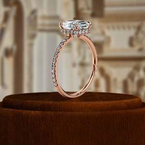 Bague en diamant de laboratoire Asscher 1 Ct, meilleur cadeau pour une bague de fiançailles, une bague de mariage, une bague de demande en mariage en or 14 carats, diamant certifié IGI - Product Image 6