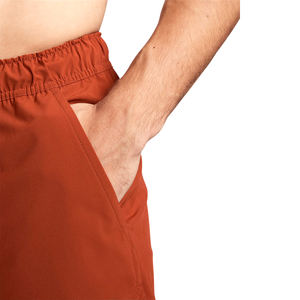 Pantalones Cortos Deportivos de Secado Rápido Color Naranja Óxido para Hombre, con Logotipo Personalizado, Cintura con Cordón, Ropa Deportiva de Verano para Entrenamiento y Gimnasio - Product Image 4