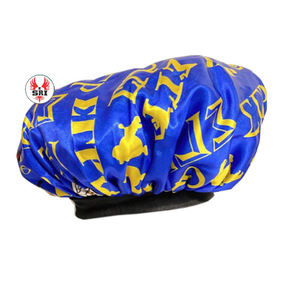 Best Seller Zeta Phi Beta hermandad decorativa letras griegas hermandad ZPB 2 capas Twill Satin Bonnet - Product Image 6