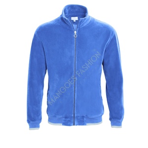 ชุดวอร์มกันลมบุขนแกะผ้าโพลีเอสเตอร์/คอตตอนแบบสองชิ้นสำหรับผู้ชาย สไตล์ลำลองสำหรับฤดูหนาว สีสันแบบคัลเลอร์บล็อก คอตั้ง ระบายอากาศได้ดี - Product Image 1