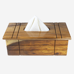 Soporte de pañuelos de madera Natural de la más alta calidad, dispensador de pañuelos cuadrado, servilletero adecuado para el hogar y la Oficina - Product Image 3