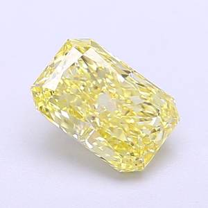 Diamante Radiante de 1.07ct VVS2, Color Amarillo Intenso, Cultivado en Laboratorio - Product Image 1