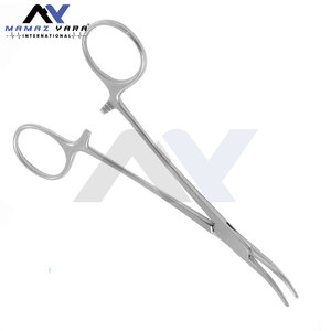 Pinzas Hemostáticas Curvas de 15.0 cm, Instrumento Quirúrgico de Acero Inoxidable de Precisión para Control Hemostático - Product Image 3