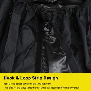 Couvercle de chauffage de <span class=keywords><strong>piscine</strong></span> couvercle de pompe à chaleur de <span class=keywords><strong>piscine</strong></span> <span class=keywords><strong>pour</strong></span> équipement d'hiver couvercle de chauffage de <span class=keywords><strong>piscine</strong></span> trou de tuyau et conception de bande de crochet et de boucle - Product Image 3