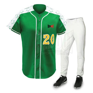 Nouvelle arrivée vêtements de sport 100% polyester tissu uniforme de baseball meilleur prix uniforme de baseball - Product Image 1