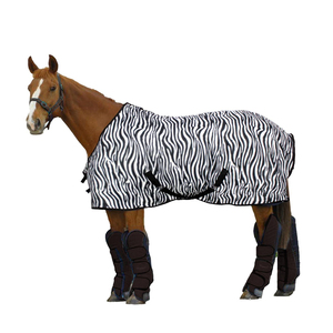 El mejor precio en la nueva colección Zebra Check Winter Standard Neck Horse Fleece Stable Rug - Product Image 2