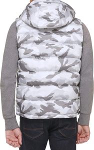 Hot Selling Heavy Weight <b>White</b> Camouflage Puffer <b>Vest</b> In Water Resistant Nylon With Quilted Lining And Ultra Loft Fill - Product Image 5