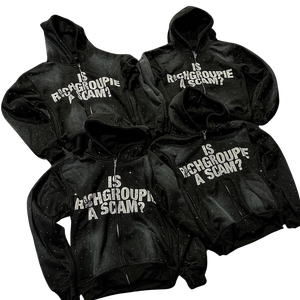 Logo personnalisé fabriqué en usine Sun Fade Rhinestone en détresse sérigraphie sweats à capuche hiver Streetwear unisexe pull à capuche sweat - Product Image 4