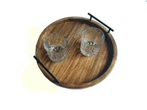 Bandeja de madera vintage Bandeja de madera hecha a mano - Product Image 5