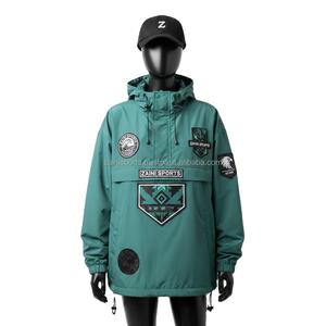 Veste coupe-vent en polyester pour femme, finition turquoise, avec logo brodé personnalisé, veste pour femme - Product Image 6