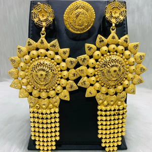 Fashion New Arrival Trendy <b>Earrings</b> 18K Gold Plated One Gram Jewellery for Women All Type Online - Product Image 1