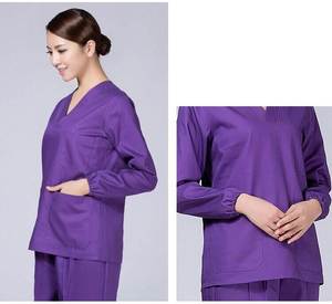 Juego de uniformes médicos de enfermería para mujeres hecho a medida de alta calidad uniformes hospitalarios completos para trabajar hechos de Spandex - Product Image 3