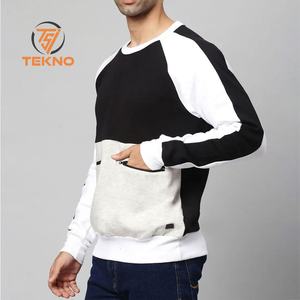 Otoño Invierno diseño personalizado hombres Heavy Duty Pullover sudadera patrón sólido invierno último producto técnica teñida lisa - Product Image 2