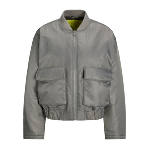 Chaqueta Bomber Casual para Mujer, Estilo Sólido, Entallada, Nueva Colección, Chaquetas de Béisbol, Fabricante de Ropa, Chaquetas Acolchadas OEM - Product Image 1