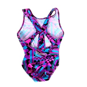 ชุดลีโอตาร์ดยิมนาสติกแบบซับลิเมชั่นพร้อมโลโก้สั่งทำ ประดับด้วยคริสตัล 230 GSM โพลีเอสเตอร์ผสมอีลาสเทน สำหรับการแข่งขัน ขายส่ง - Product Image 4