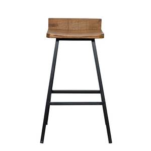 Chaise de bar moderne haut de gamme avec siège rembourré élégant, cadre en métal robuste et repose-pieds confortable pour la maison et les bars - Product Image 3