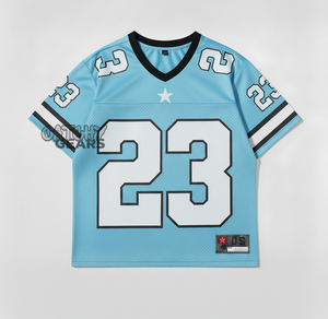 Camiseta deportiva de fútbol para mujer personalizada, Camiseta holgada de gran tamaño con diseño de secado rápido, tela transpirable, camiseta de fútbol para clubes - Product Image 4