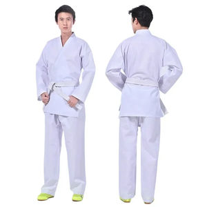 ชุดคาราเต้ลายทแยงผ้าโพลีเอสเตอร์/ ผ้าฝ้ายคุณภาพสูงสำหรับเด็กผู้ใหญ่โลโก้ตามสั่งชุดศิลปะการต่อสู้ - Product Image 1