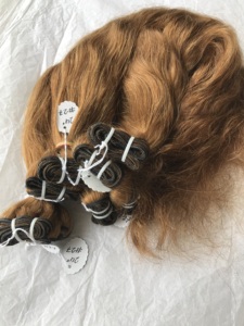 Mechones de pelo de alta calidad, Color n. ° 27, cabello humano sin procesar, con una sola pieza, cutícula, línea de cabello 100% humano, hecho de Material indio - Product Image 5