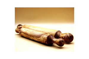 Rodillo de amasar de madera de olivo, estos rodelas de amasar ecológicas y antibacterianas presentan patrones de vetas únicos y ricos. - Product Image 4