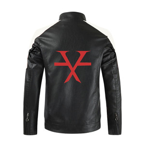 Giacca in pelle Slim Fit T6X con colletto rialzato rosso e nero per abbigliamento da corsa per moto e Auto - Product Image 2