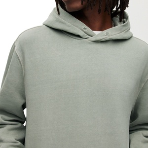 Haute Qualité Respirant Pierre Acide Lavé Hoodies Hommes Full Zip Us Boxy 500 GSM Designer Enzyme Lavage À Capuche Top Garçons 2026 - Product Image 3