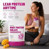 Proteína de Suero de Leche en Polvo Premium con Sabor a Caramelo Sin Azúcar para Entrenamiento Diario, Fabricada por Contratista