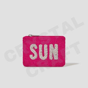 Monedero Fullof Star Monedero personalizado con cuentas de semillas Hermoso regalo de mamá-Diseño de corazones para niñas - Product Image 5