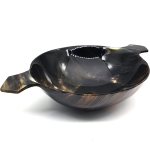 Ensaladera de cuerno de búfalo natural real, cuenco de cuerno de frutas para decorar la cocina del hogar con la mejor calidad de la India para la exportación - Product Image 3