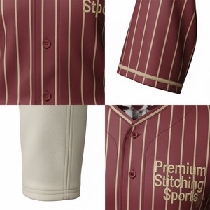 Uniforme de Béisbol Tallas Grandes Disponibles, Tela Transpirable, Pedidos por Equipo con Descuento, Tela 100% Poliéster que Absorbe la Humedad - Product Image 6