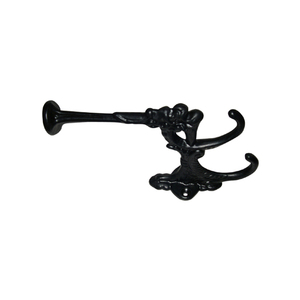 Vintage <b>Black</b> Metal Wall Mounted Coat <b>Hook</b> Single <b>Hook</b> Anti Rust Design For Clothing Storage 2026 Cast Iron Hat And Coat <b>Hook</b> - Product Image 3