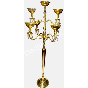 Candelabro de Lujo de 5 Brazos para Decoración de Mesa de Boda, Centro de Mesa Decorativo, Portavelas de Lujo, Último Modelo - Product Image 4