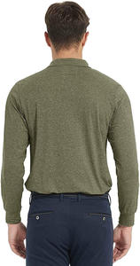 T-shirt polo unisexe 100% coton pour homme 220gsm haute qualité en tricot col court anti-rétrécissement anti-rides solide dur complet - Product Image 2