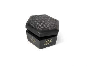 Caja de Almacenamiento Rectangular Hecha a Mano de Piedra de Jabón para Utensilios de Cocina y Compras, Multiusos, con Diseño de Árbol de la Vida - Product Image 6