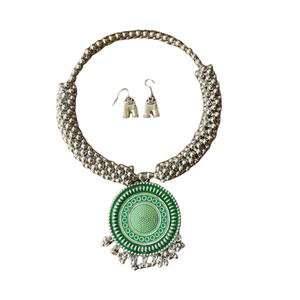 COLLIER AFGHANI VINTAGE BERRY ENSEMBLES DE COLLIER ET DE BOUCLES D'OREILLES TOP VENDUS DANS UNE BELLE FINITION STYLISTE SERVICE OEM ODM PAR AA IMPEX - Product Image 1