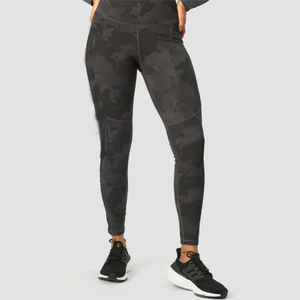 <b>Womens</b> Dark Grey Cropped <b>Hoodie</b> <b>and</b> <b>Leggings</b> <b>Set</b> Custom Logo Workout Gymwear Seamless Activewear Outfit - Product Image 5